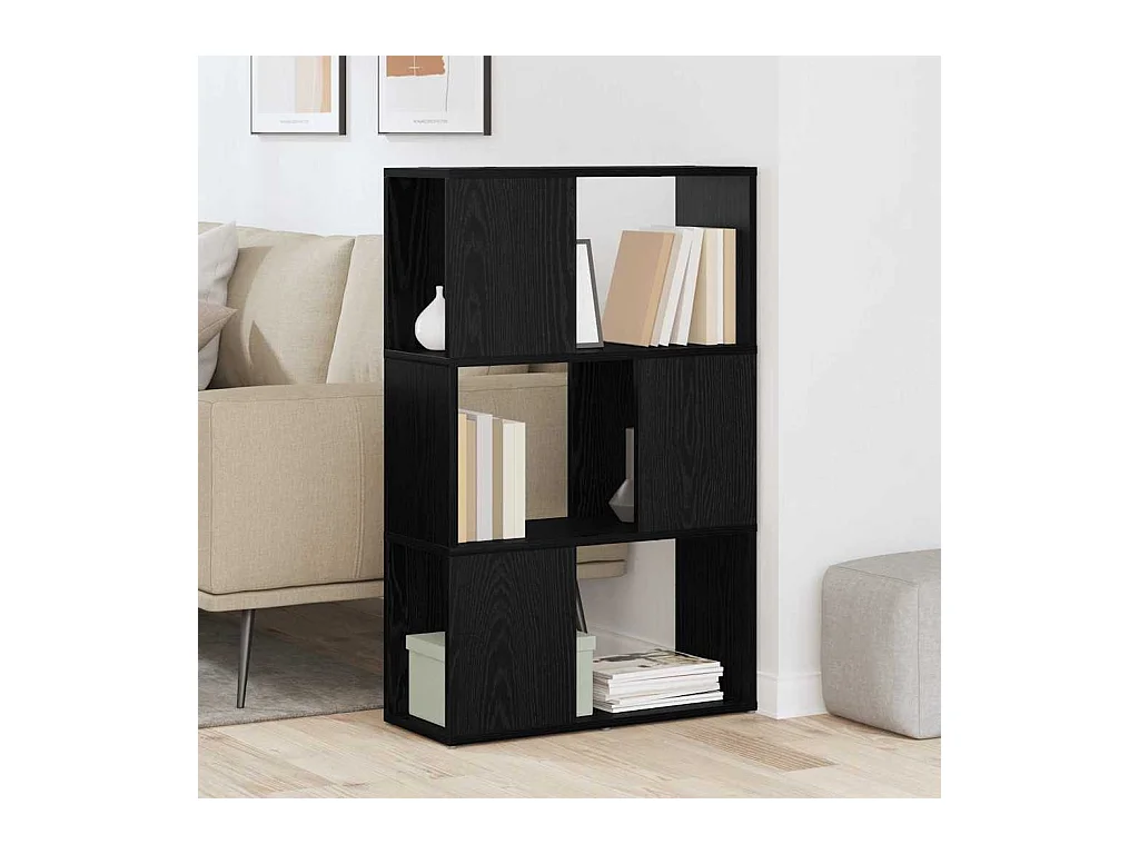 Meuble TV Noir 60 x 24 x 94 cm Bois d'ingénierie