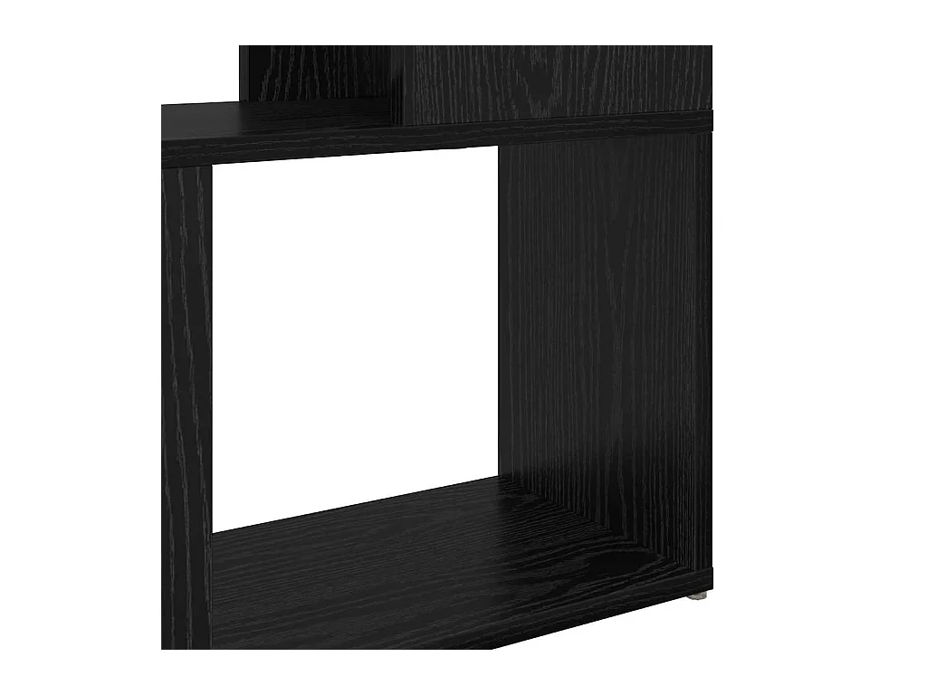 Meuble TV Noir 60 x 24 x 94 cm Bois d'ingénierie
