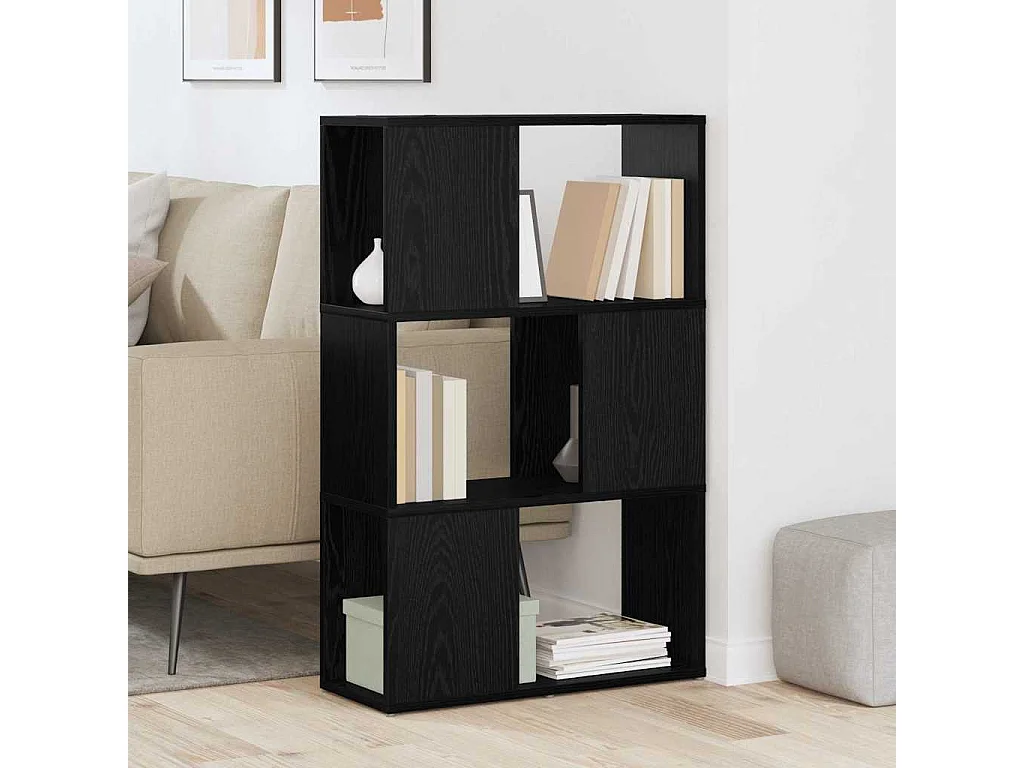 Meuble TV Noir 60 x 24 x 94 cm Bois d'ingénierie