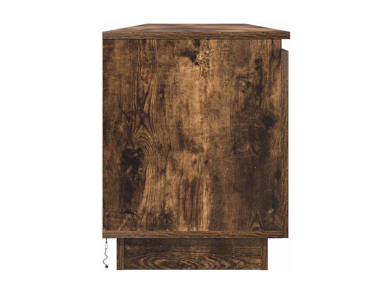 Meuble TV avec LED Chêne fumé 180 x 38 x 49 cm