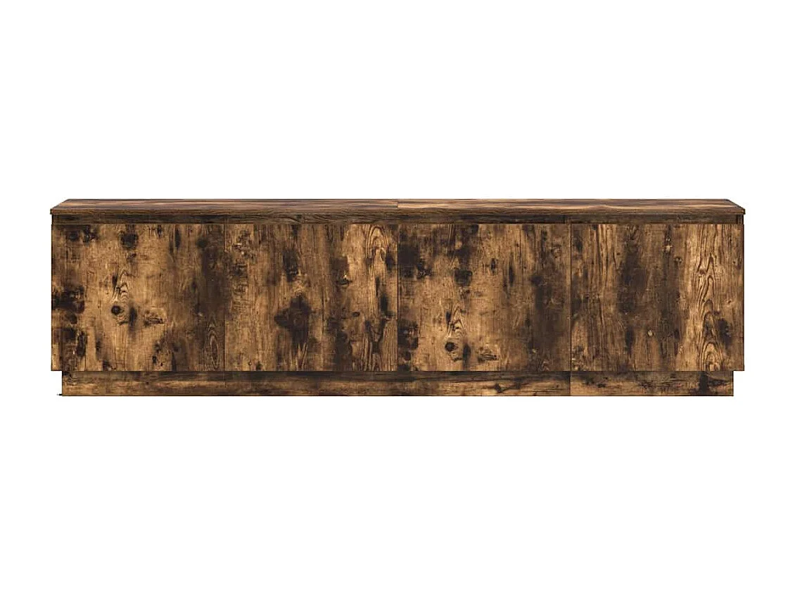 Meuble TV avec LED Chêne fumé 180 x 38 x 49 cm