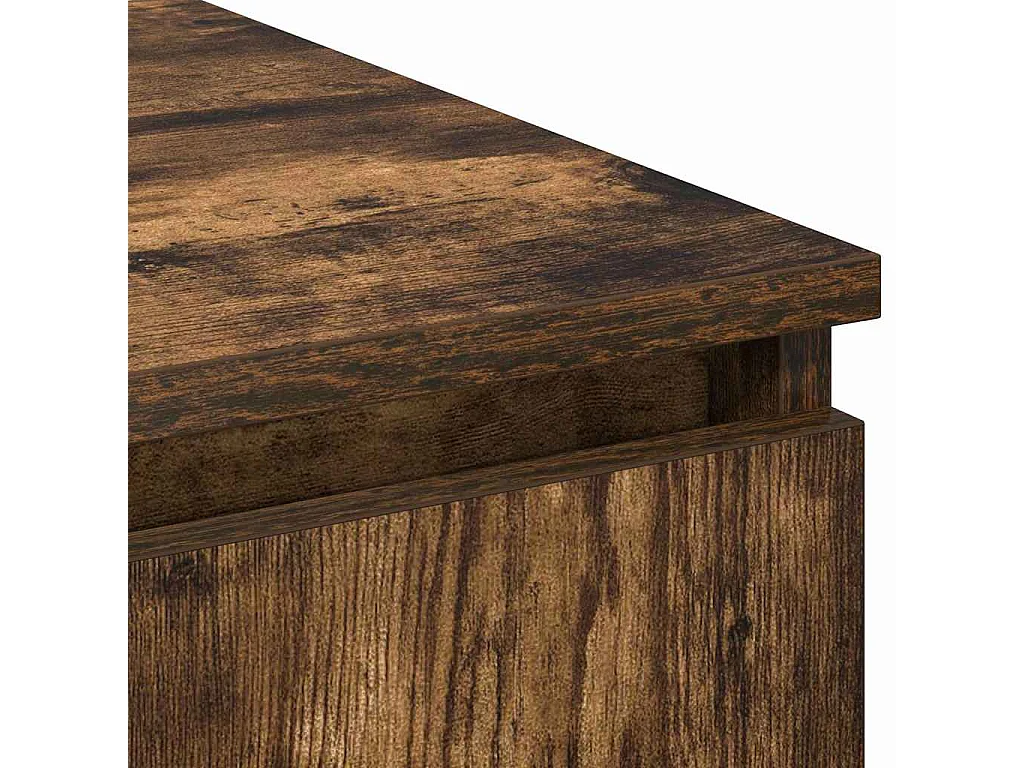 Meuble TV avec LED Chêne fumé 180 x 38 x 49 cm