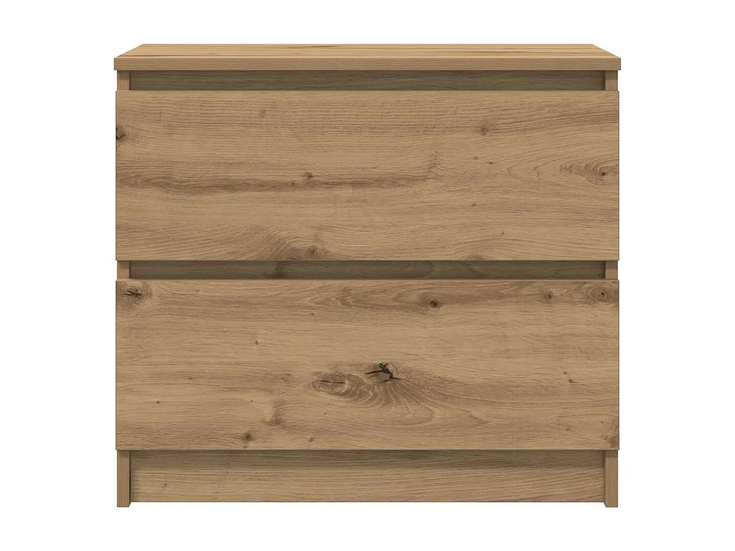 Meuble TV chêne artisanal 60x35x54 cm bois d'ingénierie