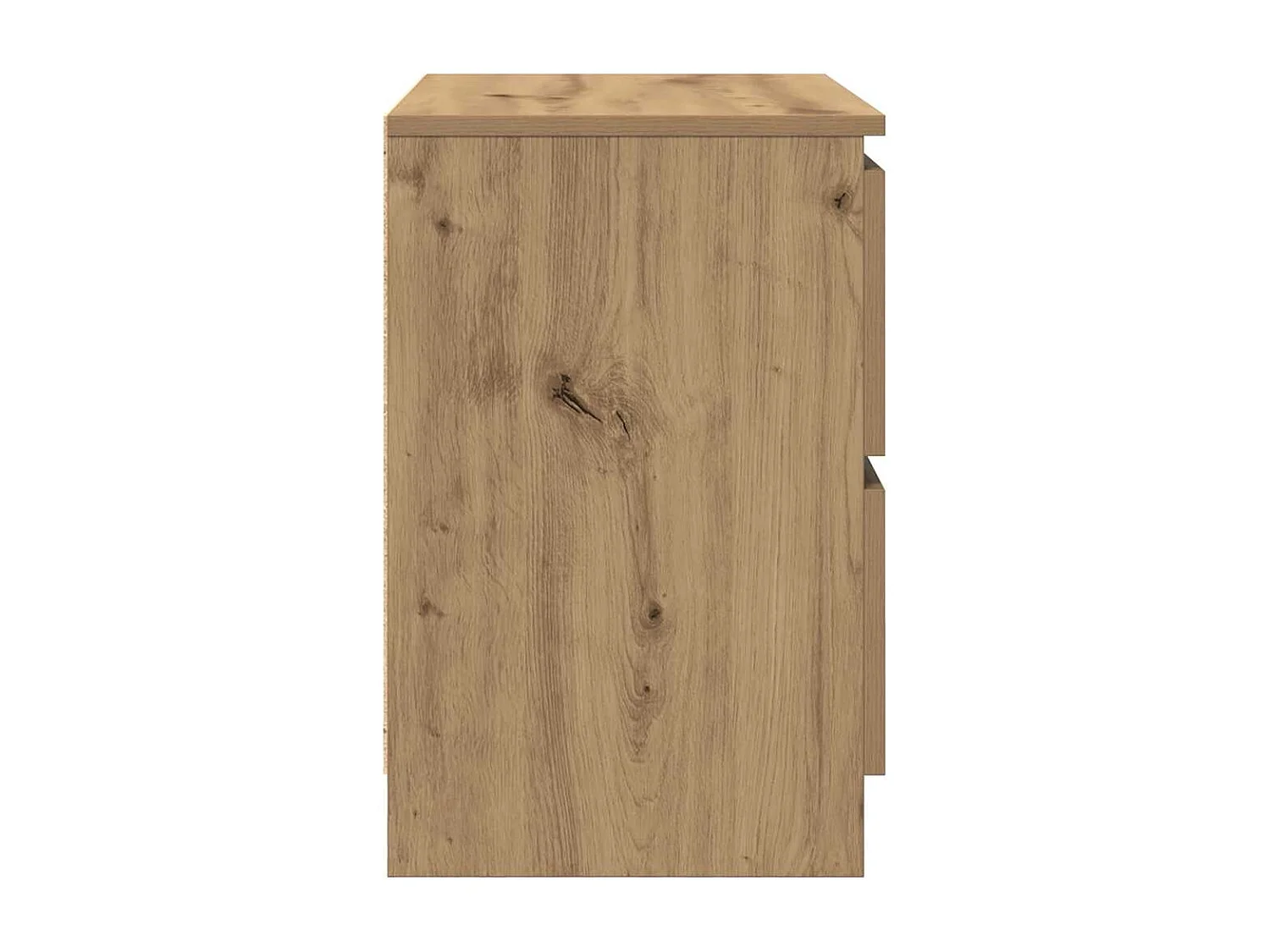 Meuble TV chêne artisanal 60x35x54 cm bois d'ingénierie