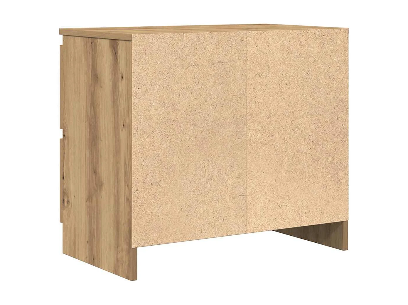 Meuble TV chêne artisanal 60x35x54 cm bois d'ingénierie