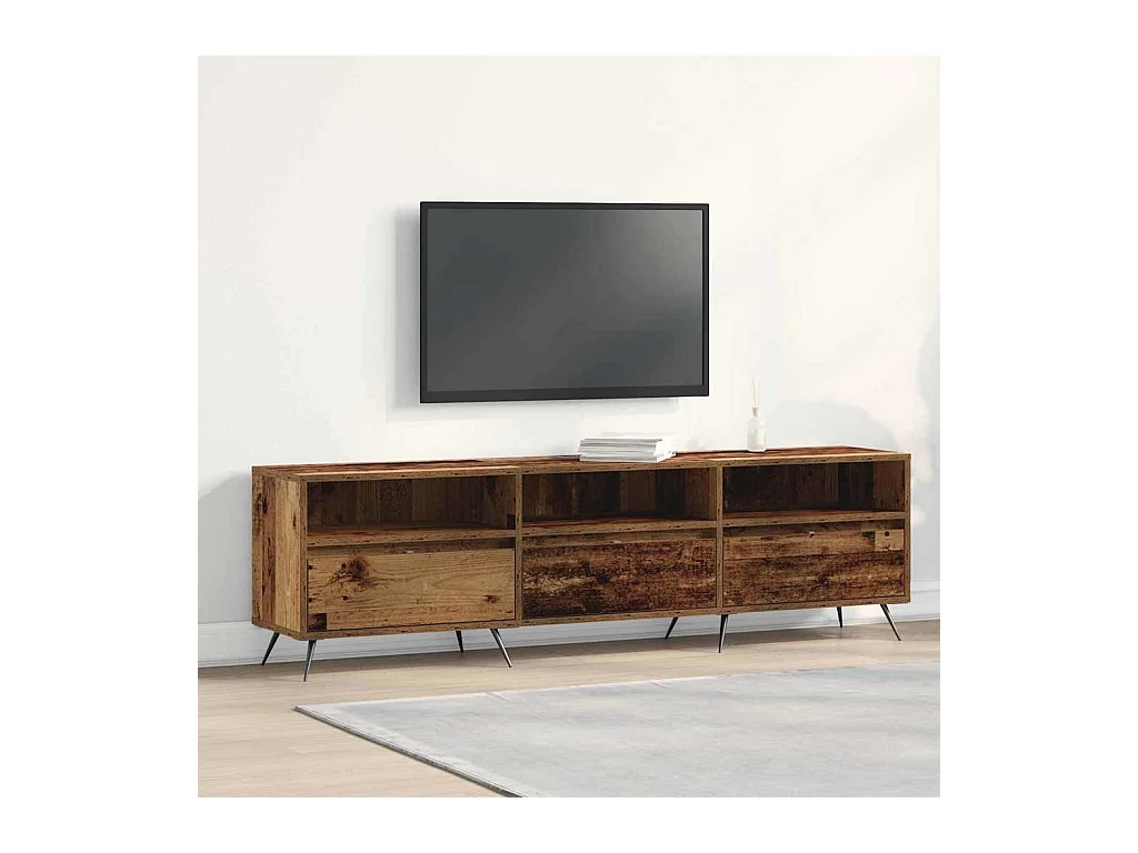 Meuble TV Bois ancien 150 x 30 x 44.5 cm Bois d'ingénierie