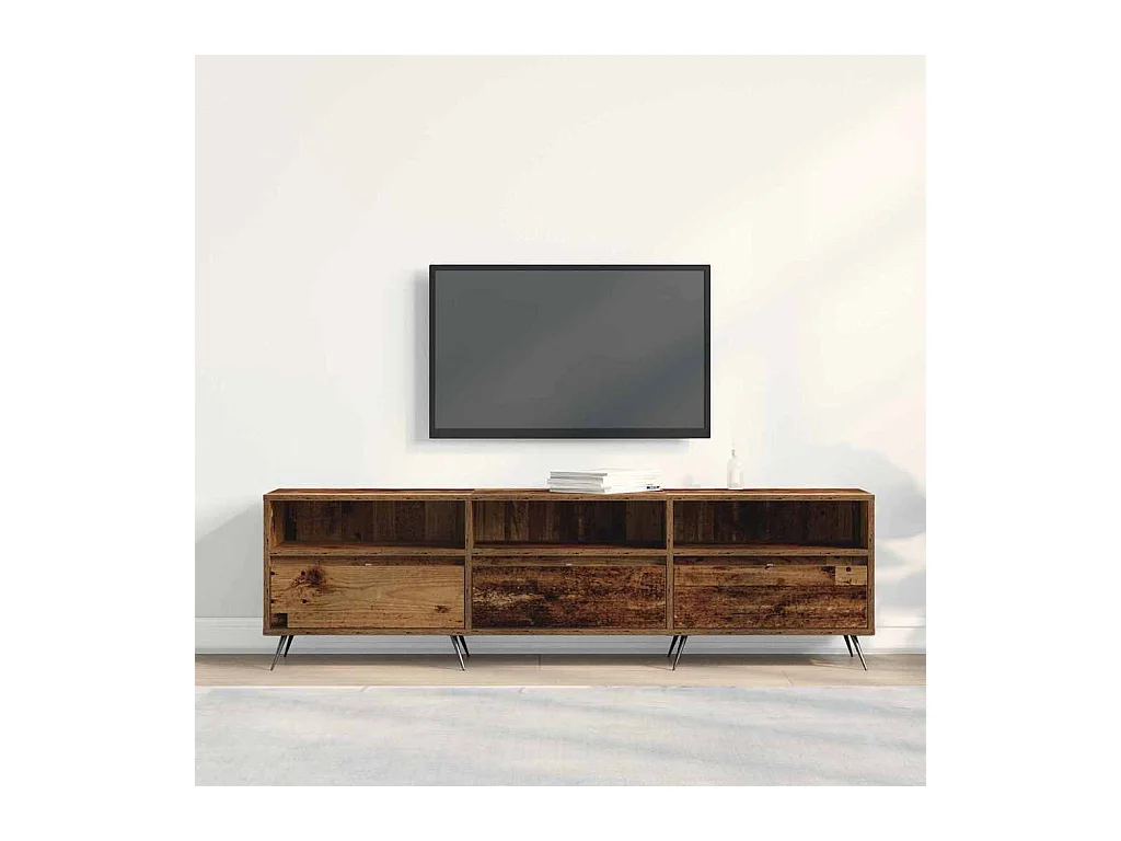 Meuble TV Bois ancien 150 x 30 x 44.5 cm Bois d'ingénierie