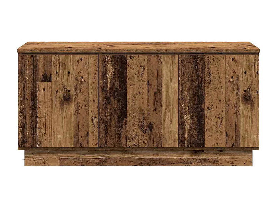 Meuble TV avec LED Bois Ancien 100 x 38 x 49 cm