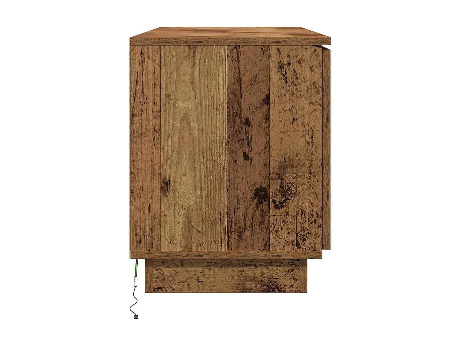 Meuble TV avec LED Bois Ancien 100 x 38 x 49 cm