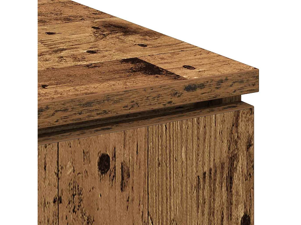 Meuble TV avec LED Bois Ancien 100 x 38 x 49 cm