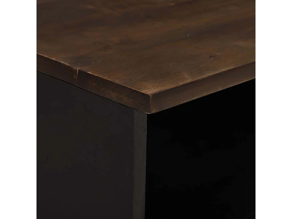 Meuble TV Marron 100 x 33 x 46 cm bois de manguier massif