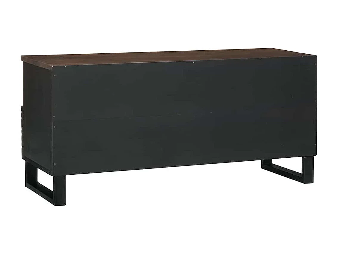 Meuble TV Marron 100 x 33 x 46 cm bois de manguier massif