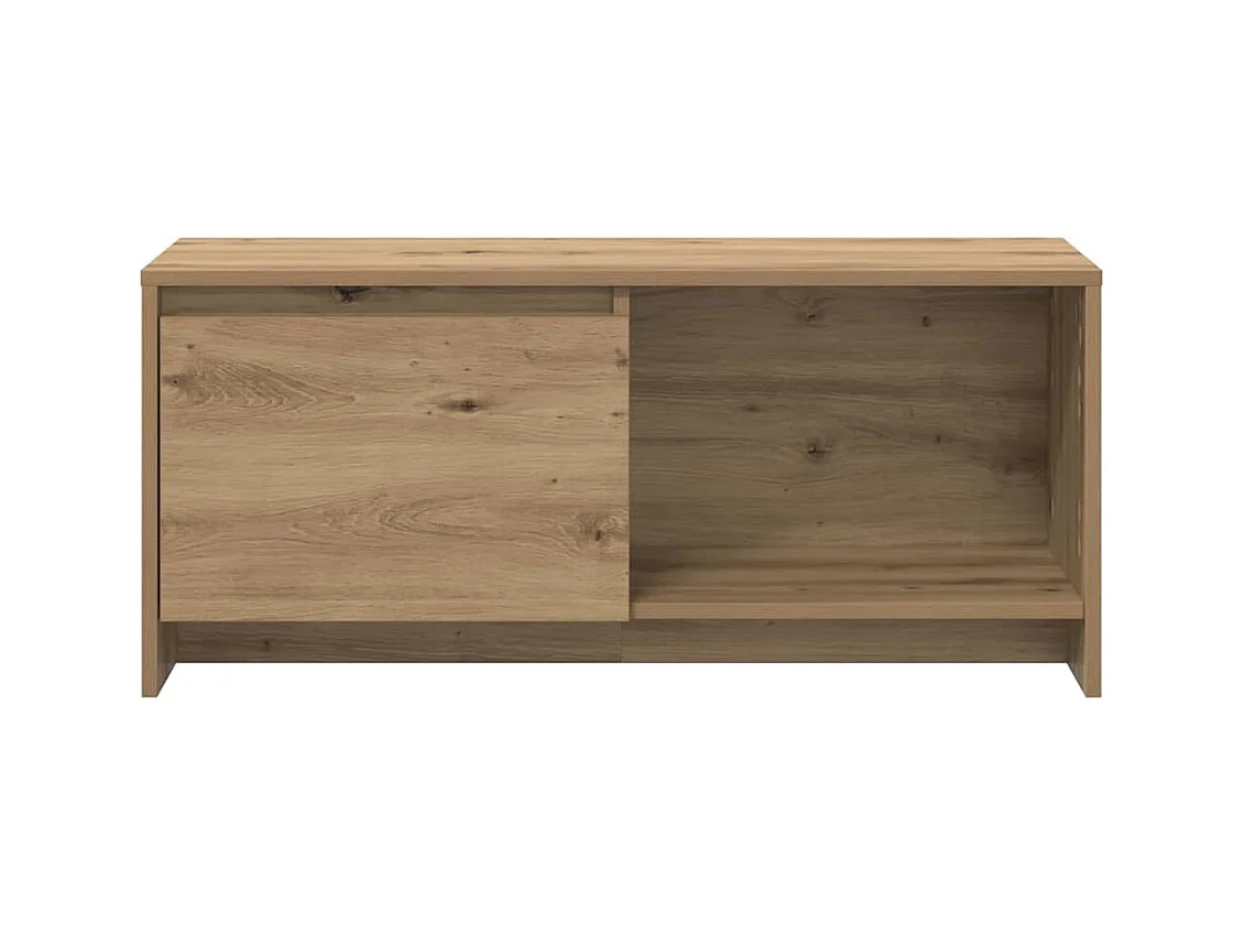 Meuble TV chêne artisanal 90 x 35 x 40 cm Bois d'ingénierie