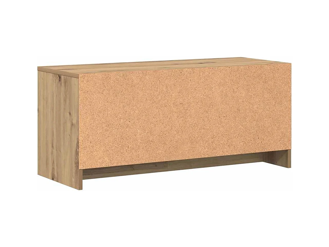 Meuble TV chêne artisanal 90 x 35 x 40 cm Bois d'ingénierie