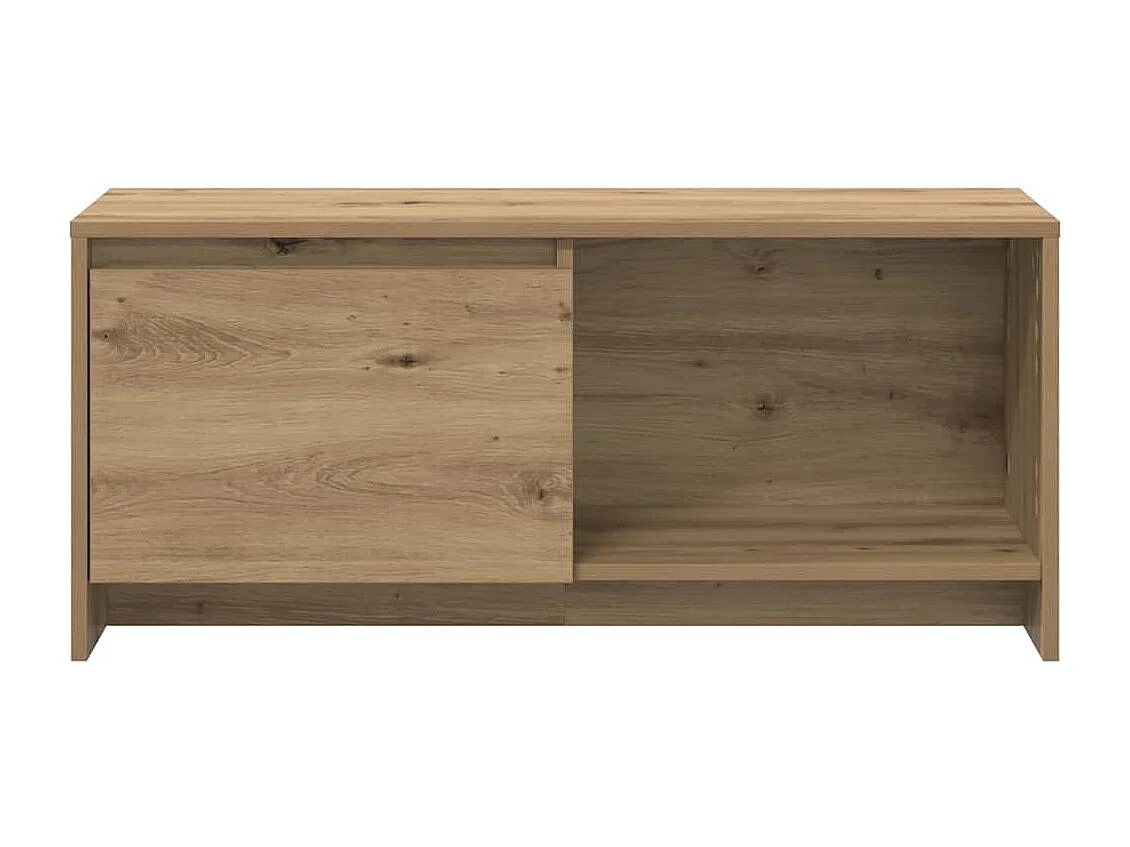 Meuble TV chêne artisanal 90 x 35 x 40 cm Bois d'ingénierie