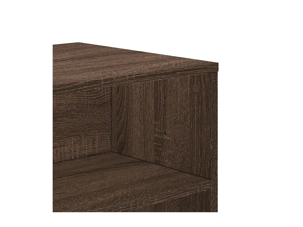 Meuble TV chêne marron 120x40x40 cm bois d'ingénierie