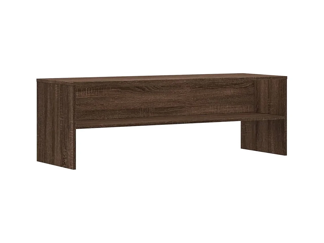 Mueble de TV madera de ingeniería marrón roble 120x40x40cm