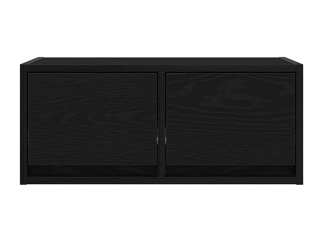 Meubles TV 2 pièces chêne noir 60x31x25,5 cm bois d'ingénierie