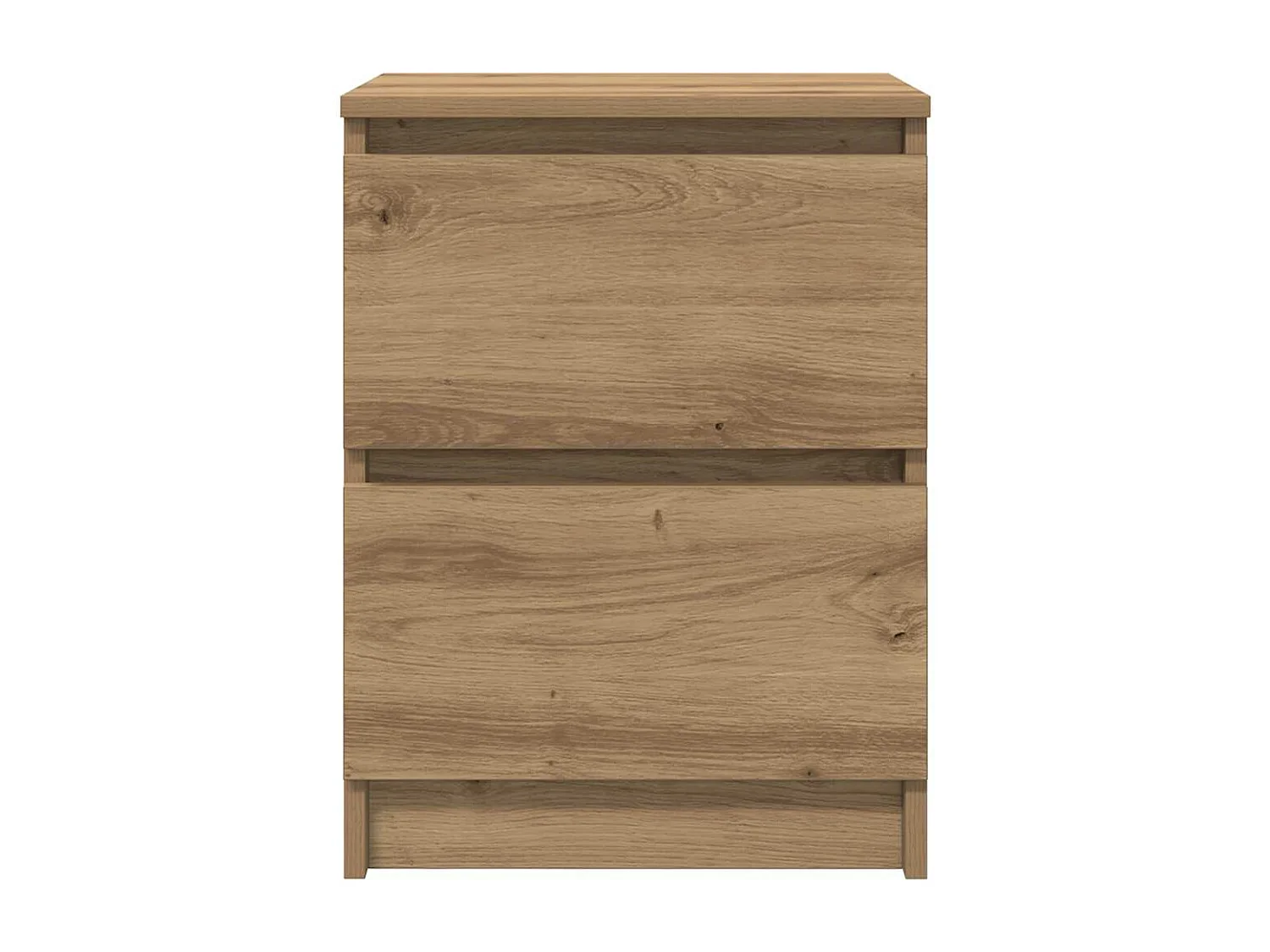 Meuble TV chêne artisanal 40x35x54 cm bois d'ingénierie