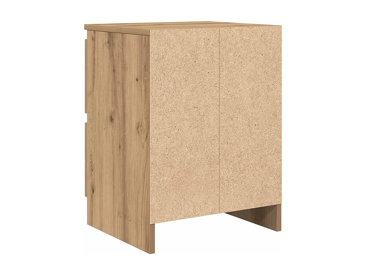 Meuble TV chêne artisanal 40x35x54 cm bois d'ingénierie