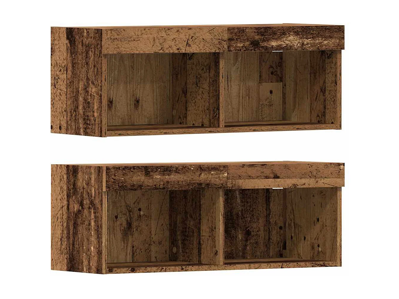 Meuble TV 4 pièces Bois ancien 40.5 x 30 x 102 cm