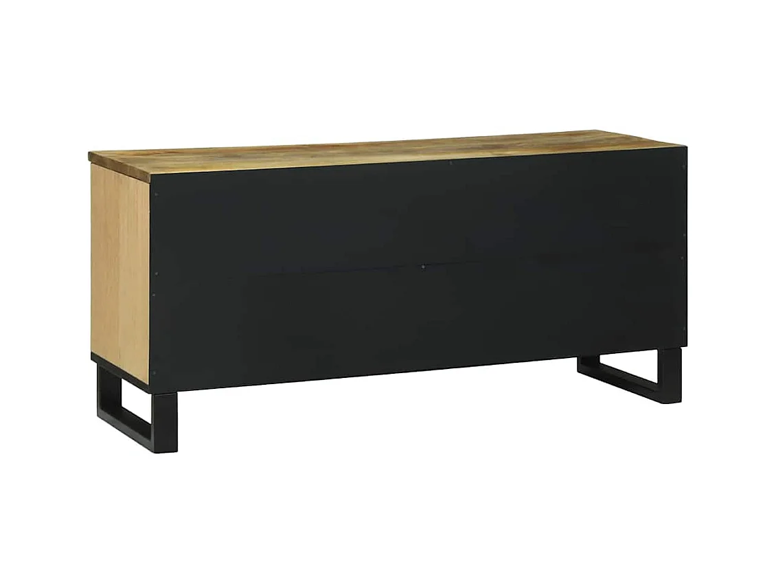 Meuble TV Marron 105 x 33 x 46 cm bois de manguier massif