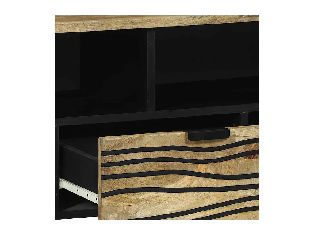 Meuble TV Marron 105 x 33 x 46 cm bois de manguier massif