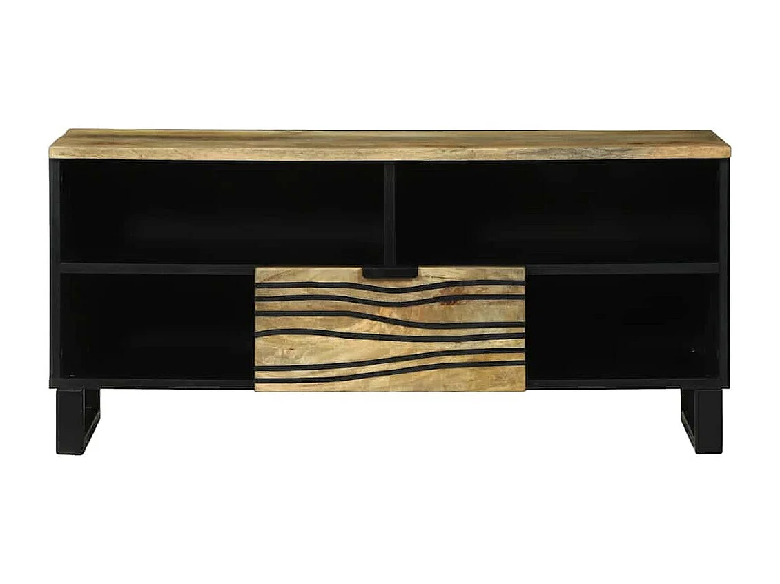 Meuble TV Marron 105 x 33 x 46 cm bois de manguier massif