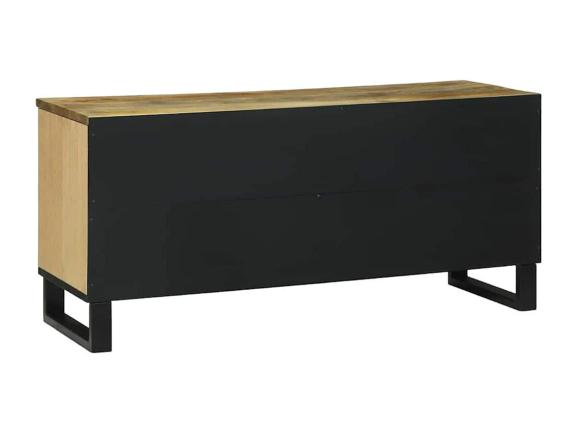 Meuble TV Marron 105 x 33 x 46 cm bois de manguier massif