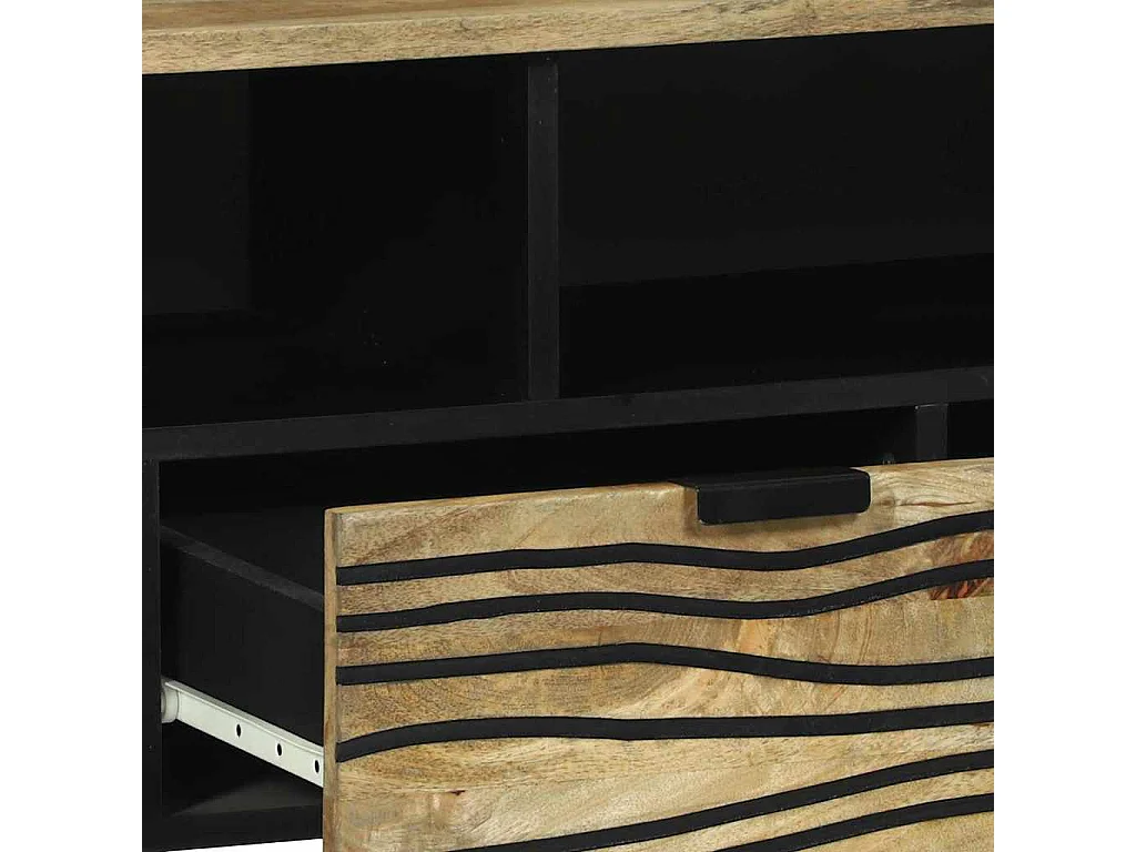 Meuble TV Marron 105 x 33 x 46 cm bois de manguier massif