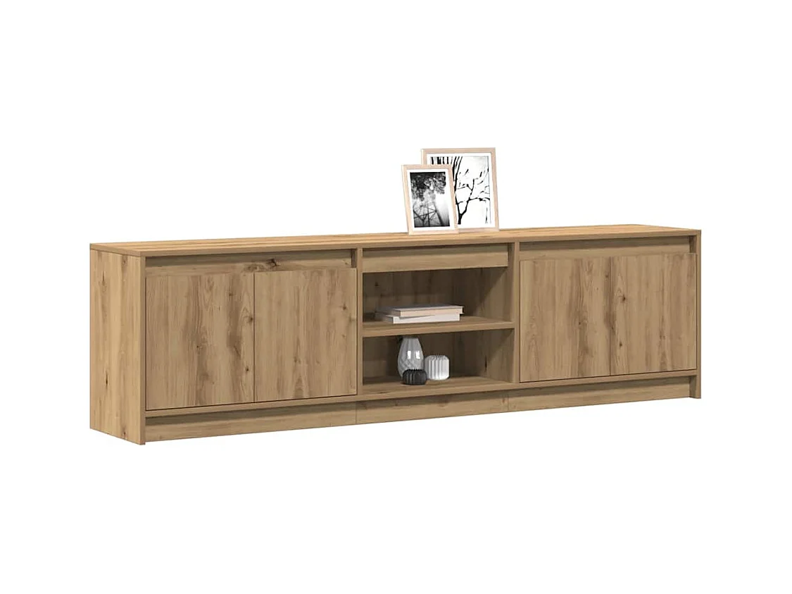 Meuble TV Marron 182 x 34 x 50 cm Bois d'ingénierie