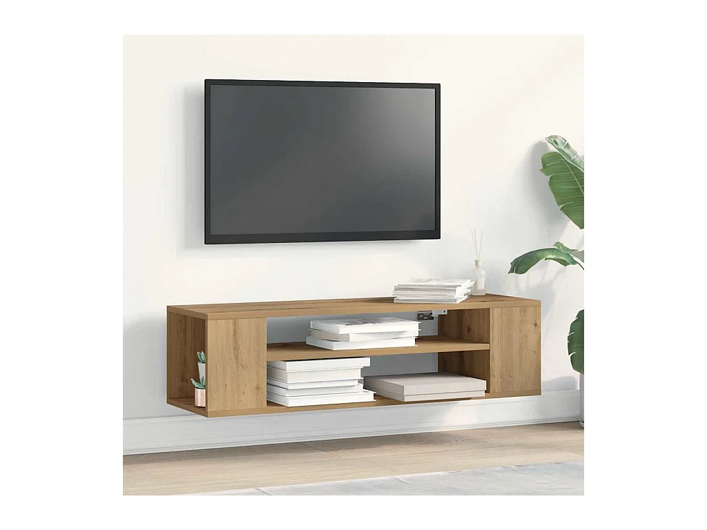 Meuble TV Beige 100 x 30 x 26,5 cm Bois d'ingénierie