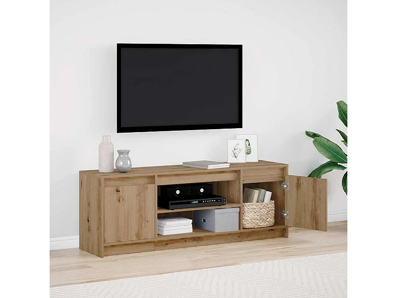 Meuble TV Marron 139,5 x 34 x 50 cm Bois d'ingénierie