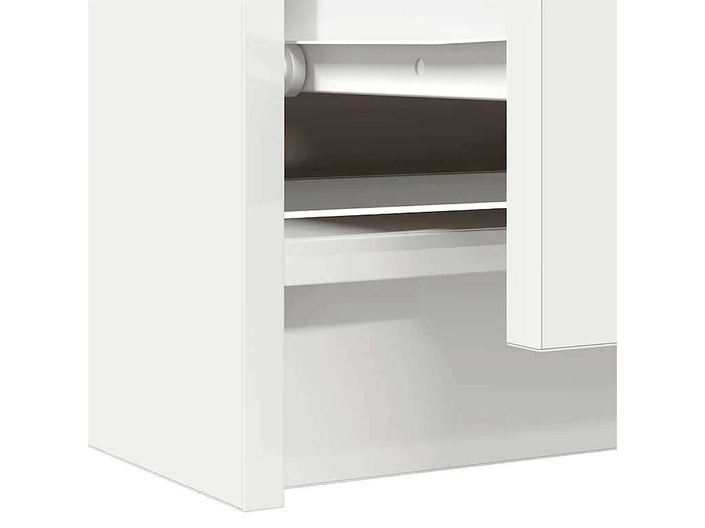 Meuble TV blanc 60x35x54 cm bois d'ingénierie