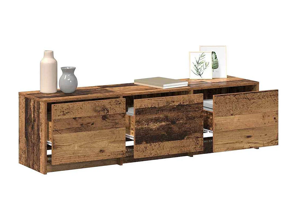 Meuble TV Bois ancien 140 x 34 x 40 cm Bois d'ingénierie