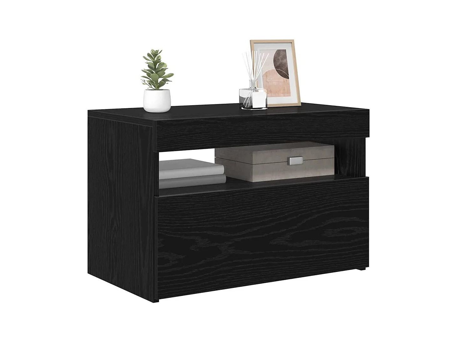 Meuble TV Noir 60 x 35 x 40 cm Bois d'ingénierie