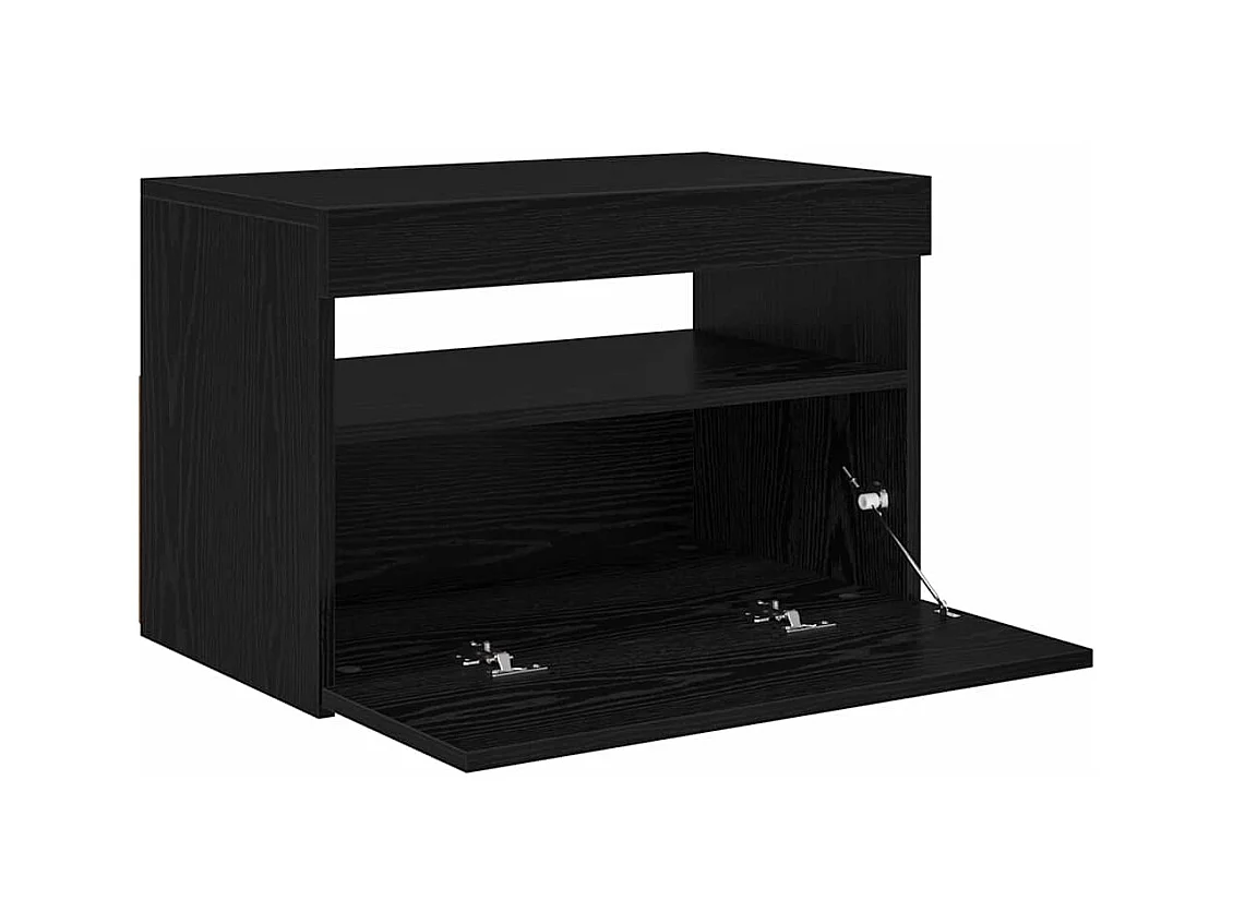 Meuble TV Noir 60 x 35 x 40 cm Bois d'ingénierie