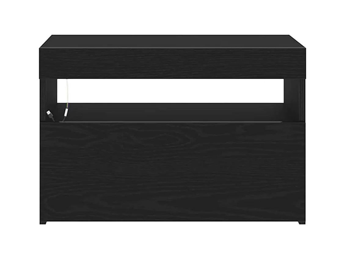 Meuble TV Noir 60 x 35 x 40 cm Bois d'ingénierie