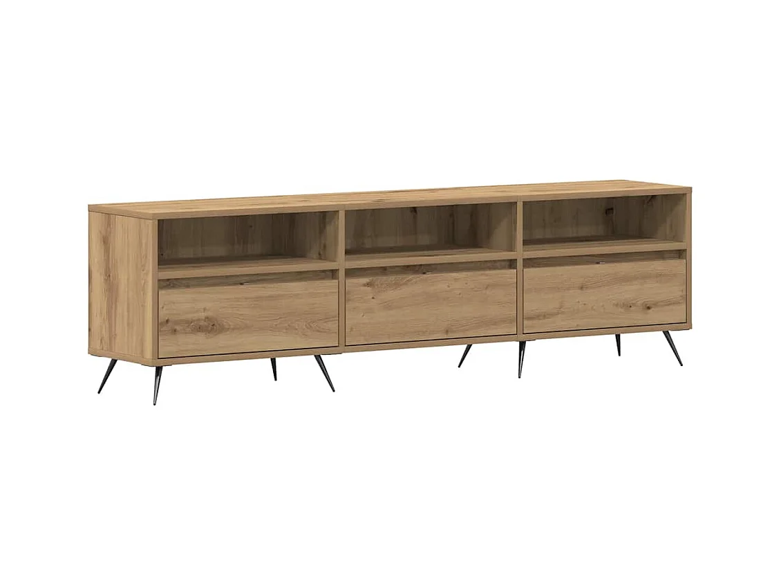 Meuble TV chêne artisanal 150 x 30 x 44.5 cm Bois d'ingénierie