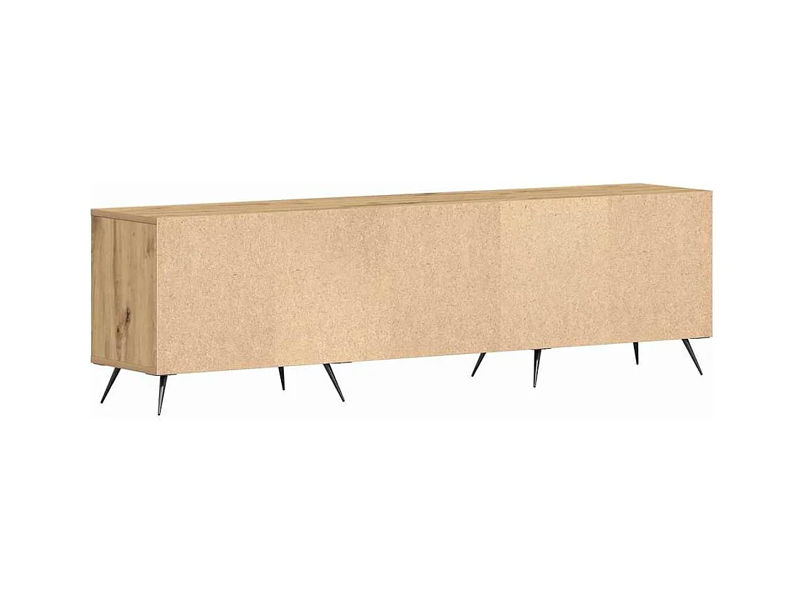 Meuble TV chêne artisanal 150 x 30 x 44.5 cm Bois d'ingénierie