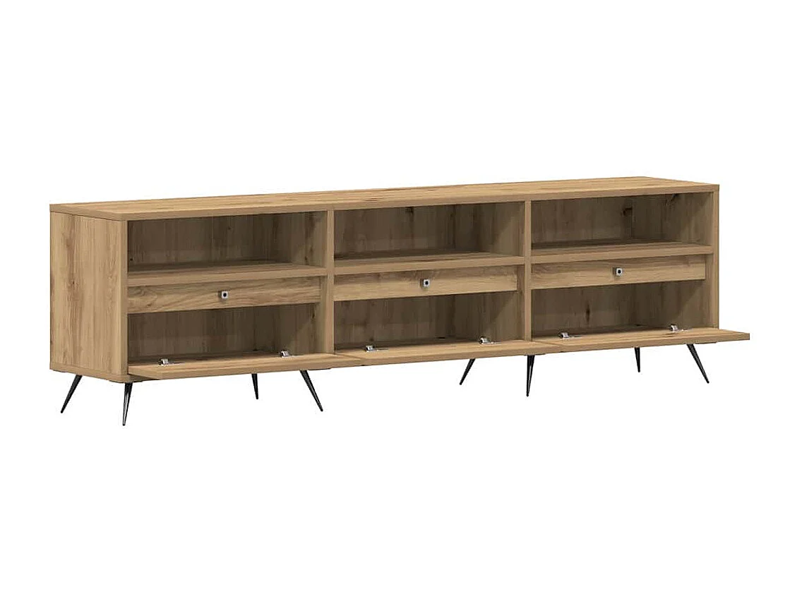 Meuble TV chêne artisanal 150 x 30 x 44.5 cm Bois d'ingénierie