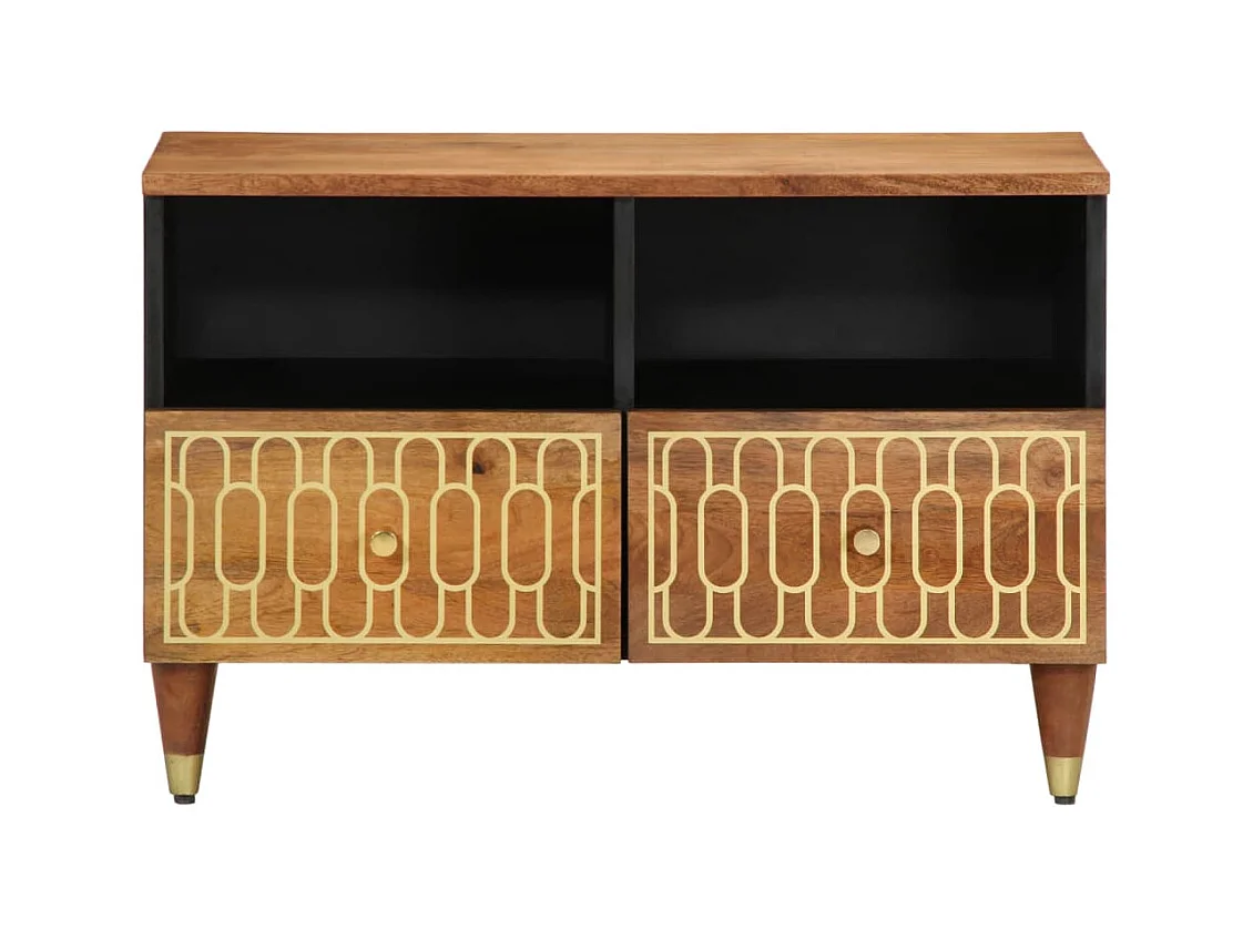 Meuble TV 70x33x46 cm Bois massif de manguier