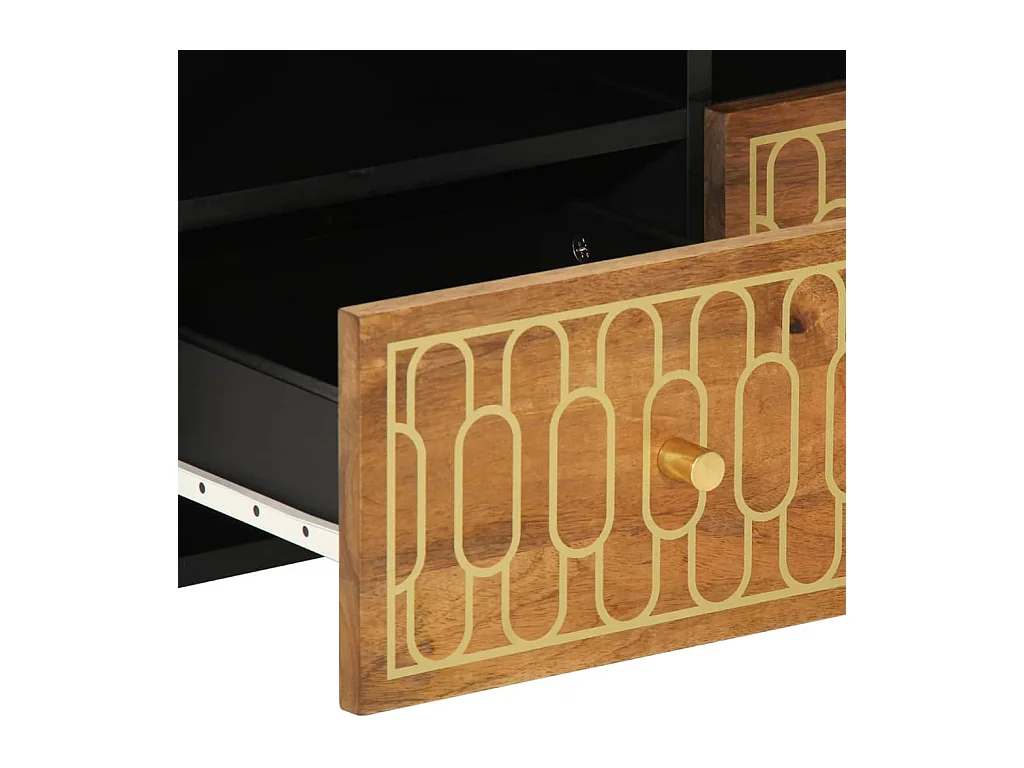 Meuble TV 70x33x46 cm Bois massif de manguier