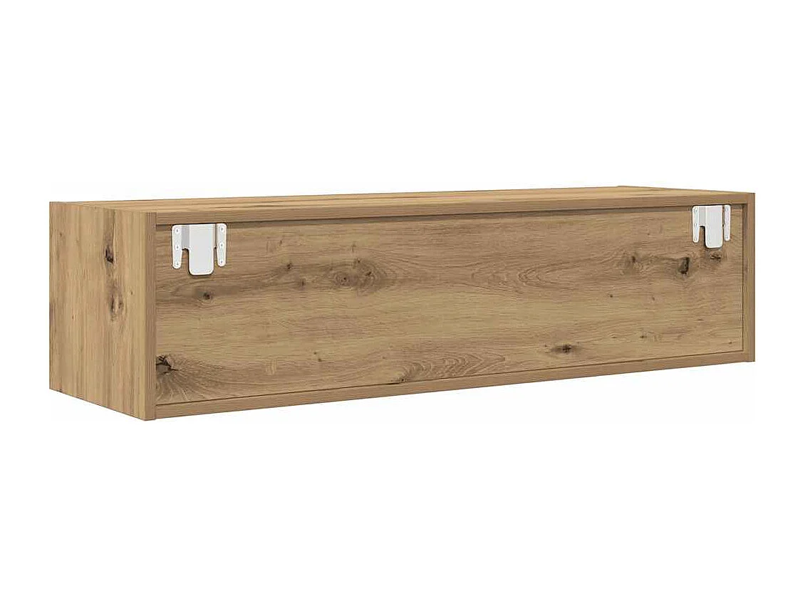 Meubles TV 2 pièces chêne artisanal 100x31x25,5 cm bois ingénierie
