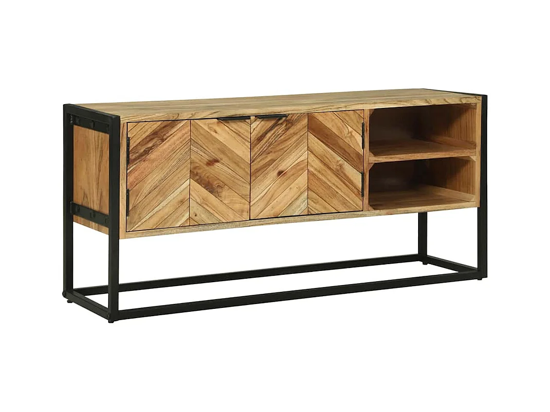 Meuble TV Marron 110 x 30 x 50 cm Bois d'acacia massif
