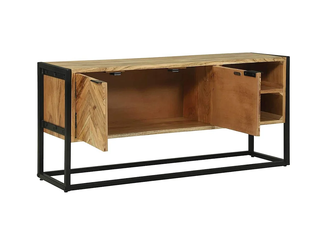 Meuble TV Marron 110 x 30 x 50 cm Bois d'acacia massif