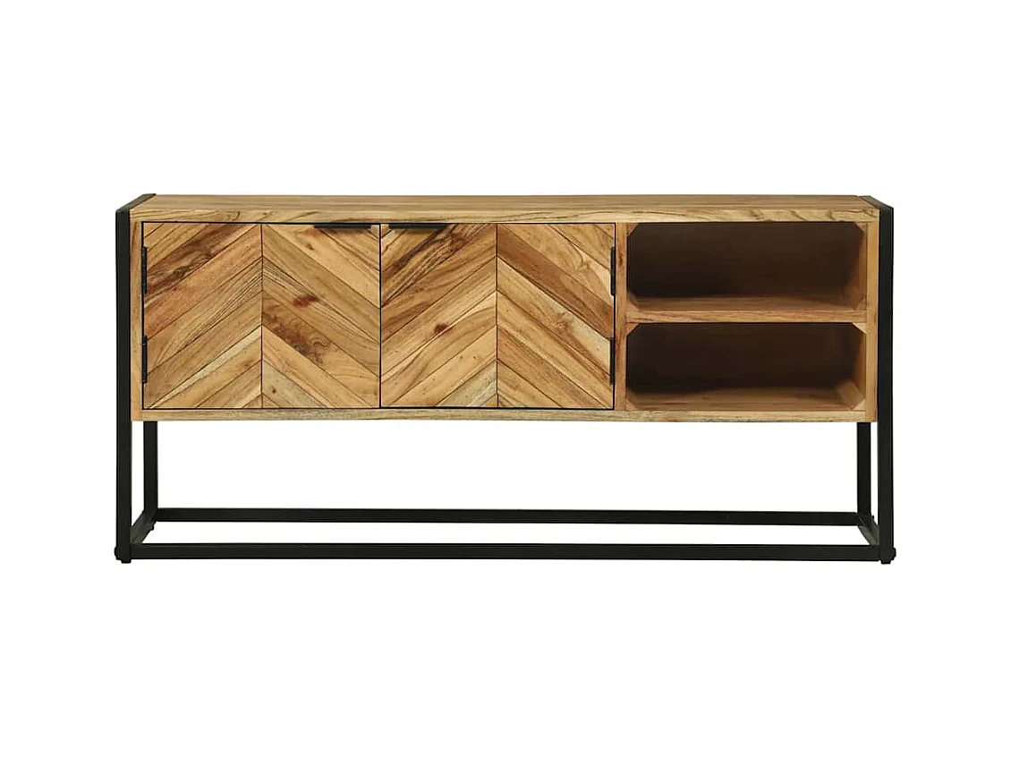 Meuble TV Marron 110 x 30 x 50 cm Bois d'acacia massif