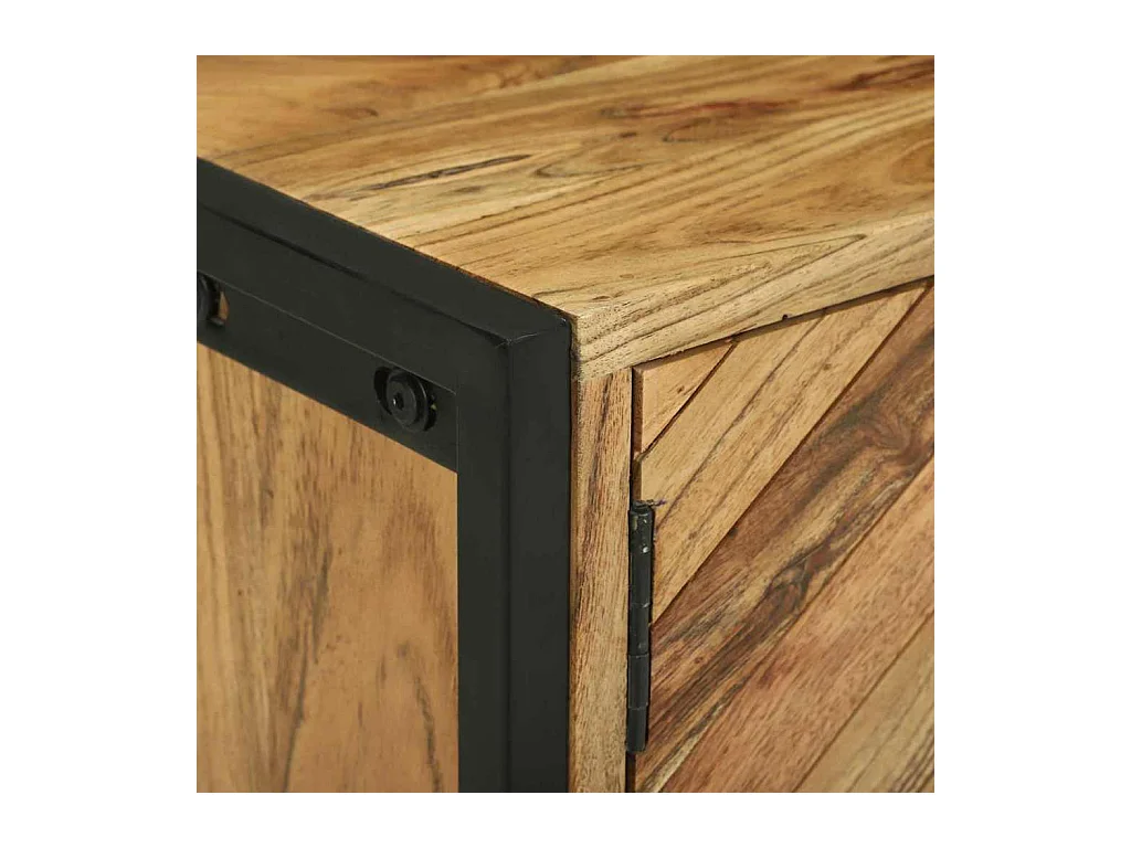 Meuble TV Marron 110 x 30 x 50 cm Bois d'acacia massif