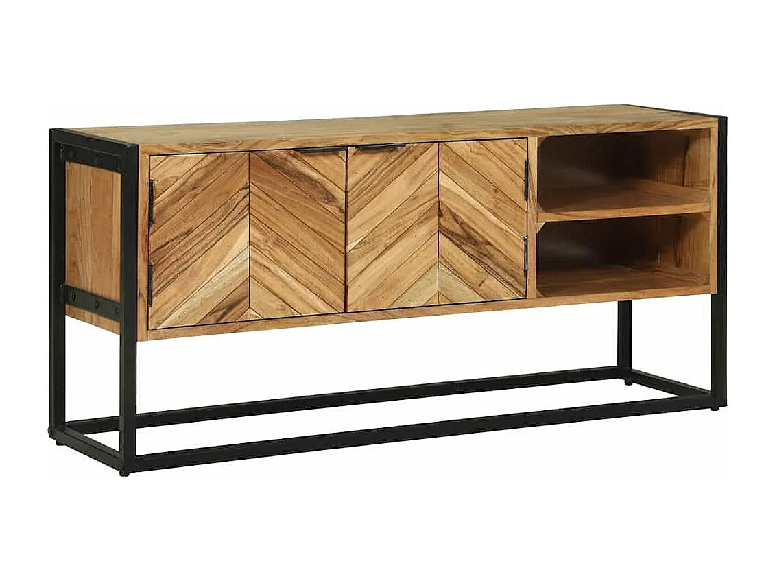 Meuble TV Marron 110 x 30 x 50 cm Bois d'acacia massif