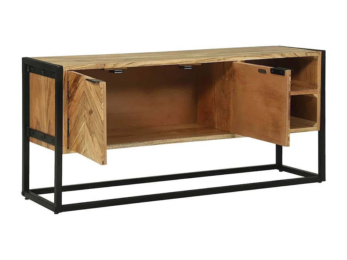 Meuble TV Marron 110 x 30 x 50 cm Bois d'acacia massif